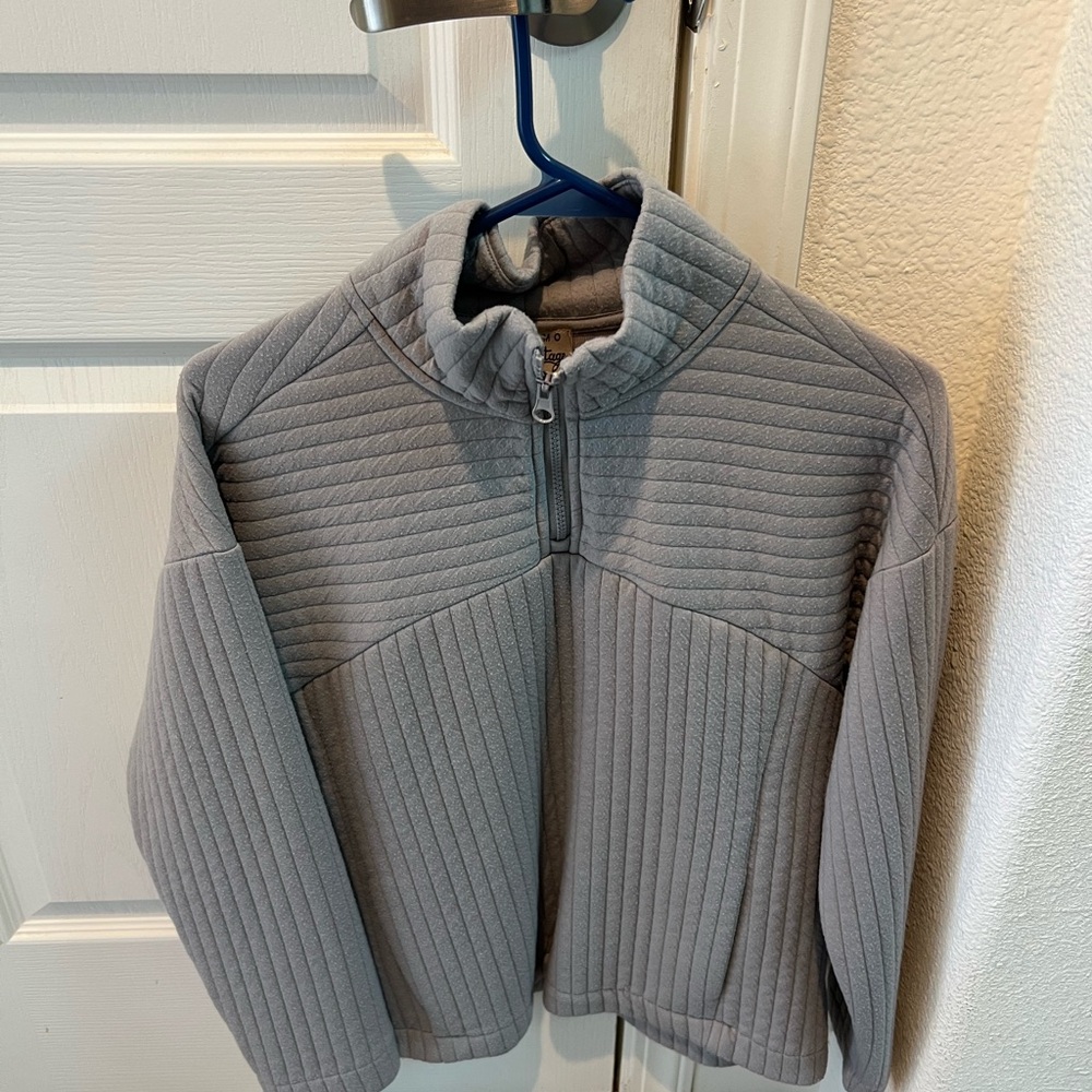 Como Vintage Women's Gray Quilted Puffer Jacket